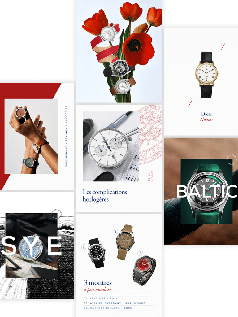 Stratégie social media pour Montres À La Française